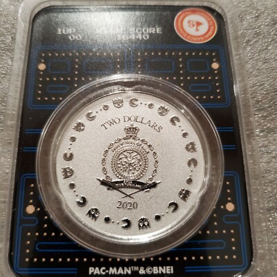未流通品　パックマン　ニウエ　1オンス銀貨　2020年　40周年　1oz PAC-MAN 40TH ANNIVERSARY - 2020 1 oz Pure Silver BU Coin