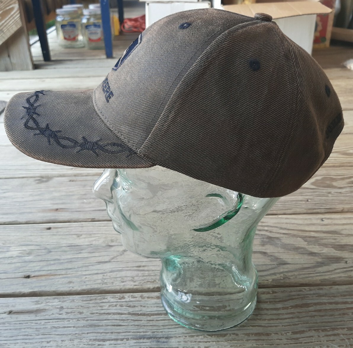 Distressed Brown John Deere Country Tractor Advertisi… Gem