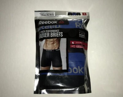 Reebok Men's Pack Performance Boxer Briefs Size S