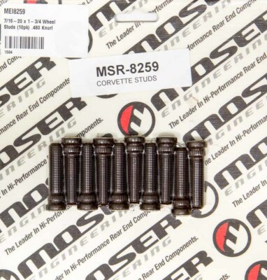 7/16-20 x 1-3/4 Wheel Studs (10pk) .480 Knurl MOSER ENGINEERING