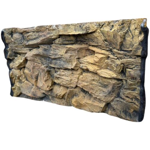 Aquarium Vivarium Background 3D ROCK 77x42cm for Fluval Roma 125 REAL PHOTO