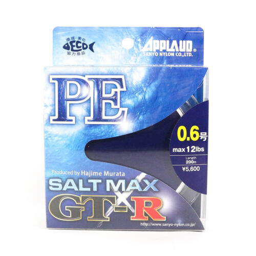 Sale Sanyo Applaud P.E Line Saltmax GT-R 200M Multi P.E 0.6 12Lb (0018) - Afbeelding 1 van 4