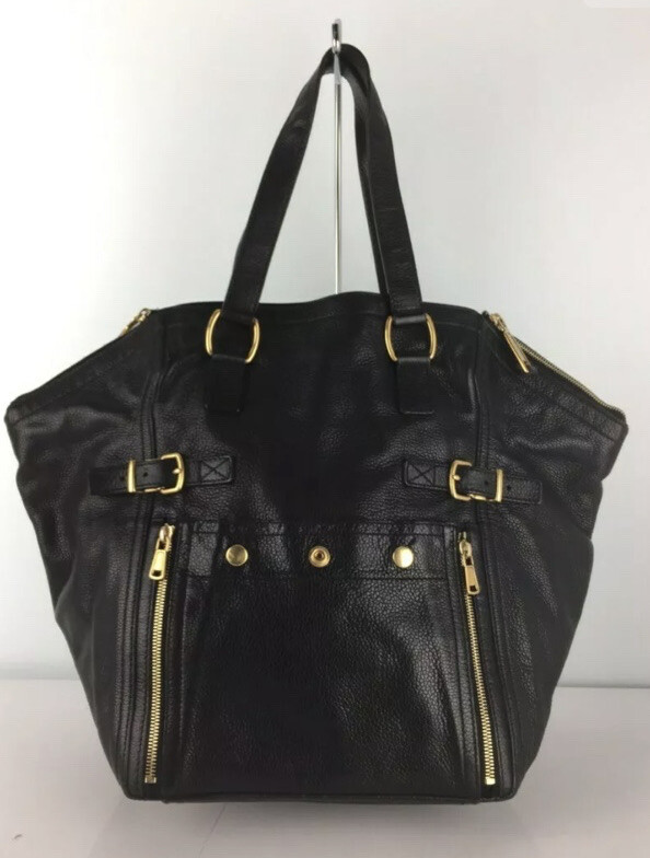 YSL Yves Saint Laurent Rive Borsa Sinistra In Pelle Grande Borsa Tote Autentica