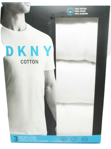 DKNY Mens Crew Neck T Shirt Undershirt 