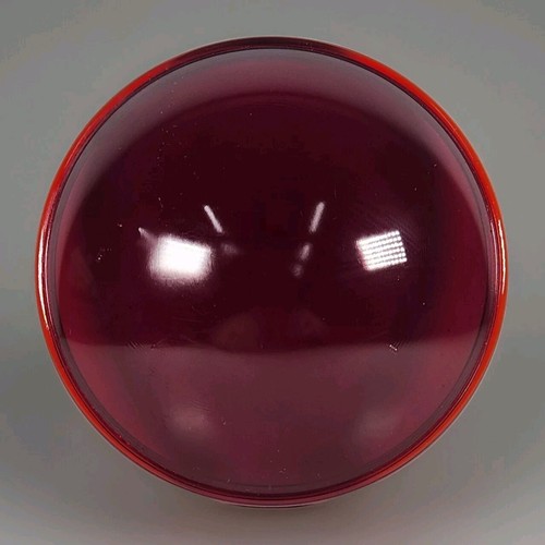 Jefferson Vintage rote Glaslinse 5-5/8" Original Signallampe Autolampe