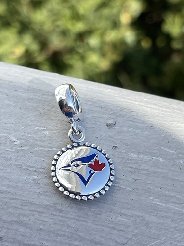 Rare Pandora Toronto Blue Jays MLB Colored Enameled Dangle Charm - 第 2/5 張圖片