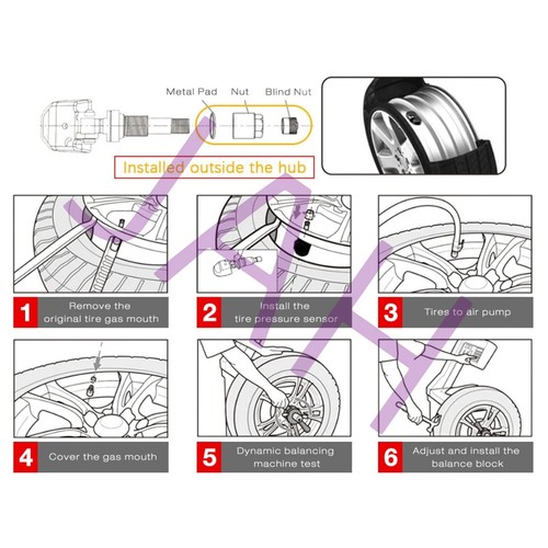 TPMS Capteur Pression Pneu A4479050500 pour Mercedes V-Class W638 VS20 2014-2023 - Photo 12 sur 12