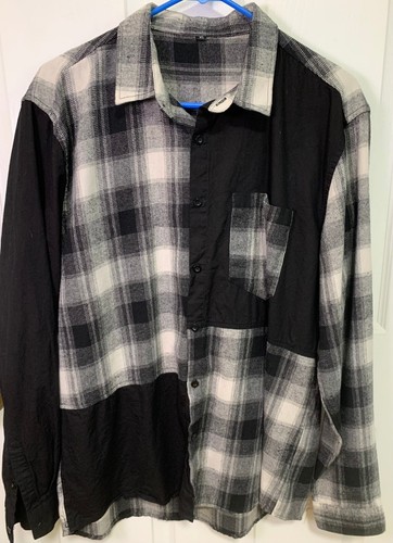 Maglia in flanella personalizzata riciclata e invecchiata con maglietta squadra calcio RAIDERS uomo XL - Foto 3 di 4