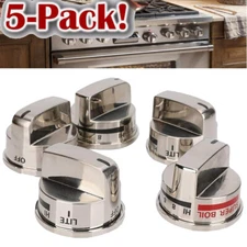 4PCS EBZ37189611 & 1PCS EBZ37189609 Range Burner Control Knob for L-G LRG30355ST