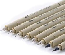 - Drawing Pens for Artists, 8 Pack Black Multiliner/Fineliner Micro Anime / Sket