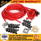 8mm Ignition Spark Plug Wires Set HEI Universal Cut to Length 90 Degree Boots