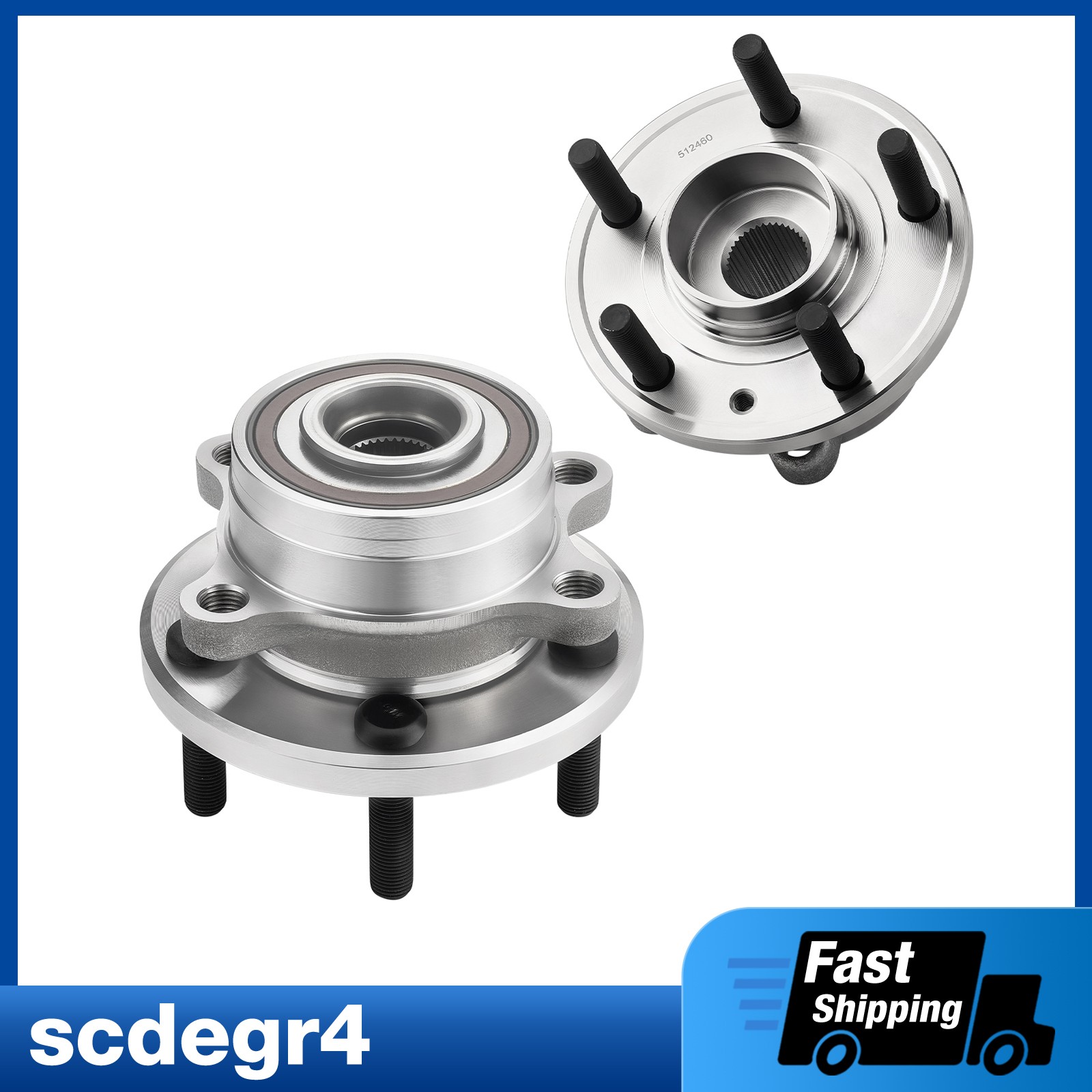 Pair Front /Rear Wheel Hub Bearing For Ford Explorer Police Interceptor Utility