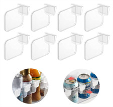 4-24Pack Refrigerator Door Shelf Dividers Organizer Adjustable Transparent UK