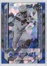 2021 Leaf Metal Draft Blue Crystals /25 Osirus Mitchell #BA-OM1 Auto 07d9