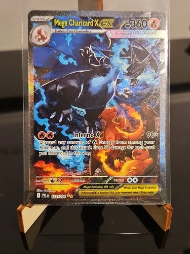 Mega Charizard X EX SIR Phantasmal Flames 125/094 English Mint Pokemon Cards!