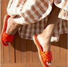 Seychelles Bellisima Womens Orange Braided Slide Sandals Made in Italy 6.5 Nib — photo 2