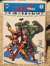 DC Suicide Squad  Rebirth  1 Harley Quinn Killer Croc Conner Cover