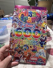 NEW LISA FRANK Sticker Book Over 600 Stickers, Unicorns   Cupcakes   Colorful