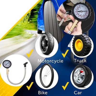 Tire Pressure Gauge Car Bike Barometers Tyre Meter Auto Tester System
