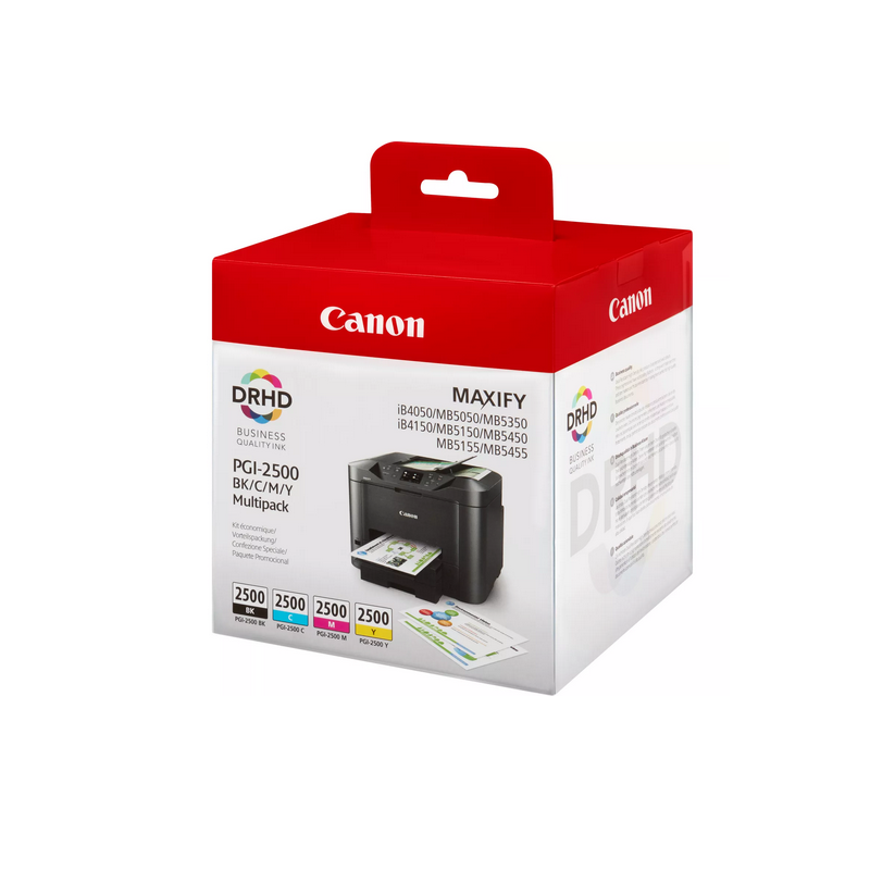 MULTIPACK CANON PGI-2500 BK-C-M-Y 9290B004 CARTUCCE ORIGINALI PER CANON iB4050 M