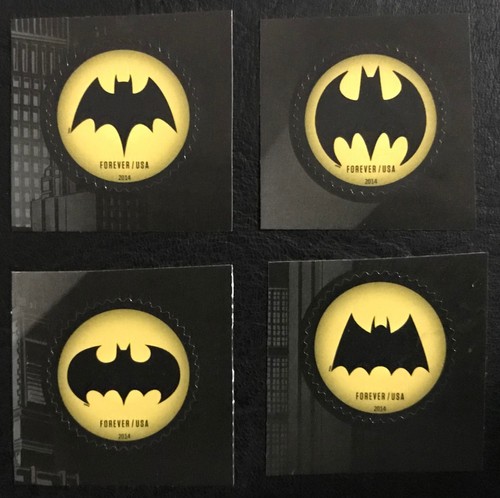 2014 #4928-4931 - Forever - Batman Symbole - 4er Set Einzelmarken - postfrisch NH