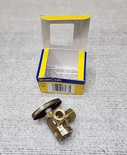 BRASSCRAFT  1/2" FIP Inlet x 3/8" O.D. Compr. x 3/8" O.D. Comp Valve R1701LRX R1