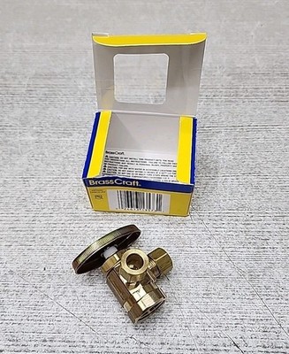 BRASSCRAFT  1/2'' FIP Inlet x 3/8'' O.D. Compr. x 3/8'' O.D. Comp Valve R1701LRX R1