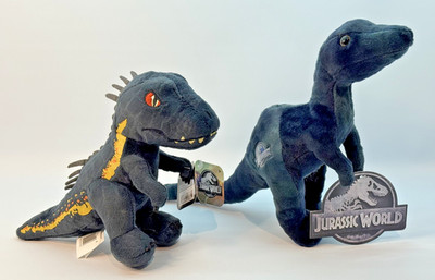 Jurassic World Park Universal Studios Dinosaur Plush Set of 2 - Dino Plush - NEW