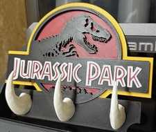 Jurassic Park Key Hanger 3D Printed Key Holder Ornament Gift Idea