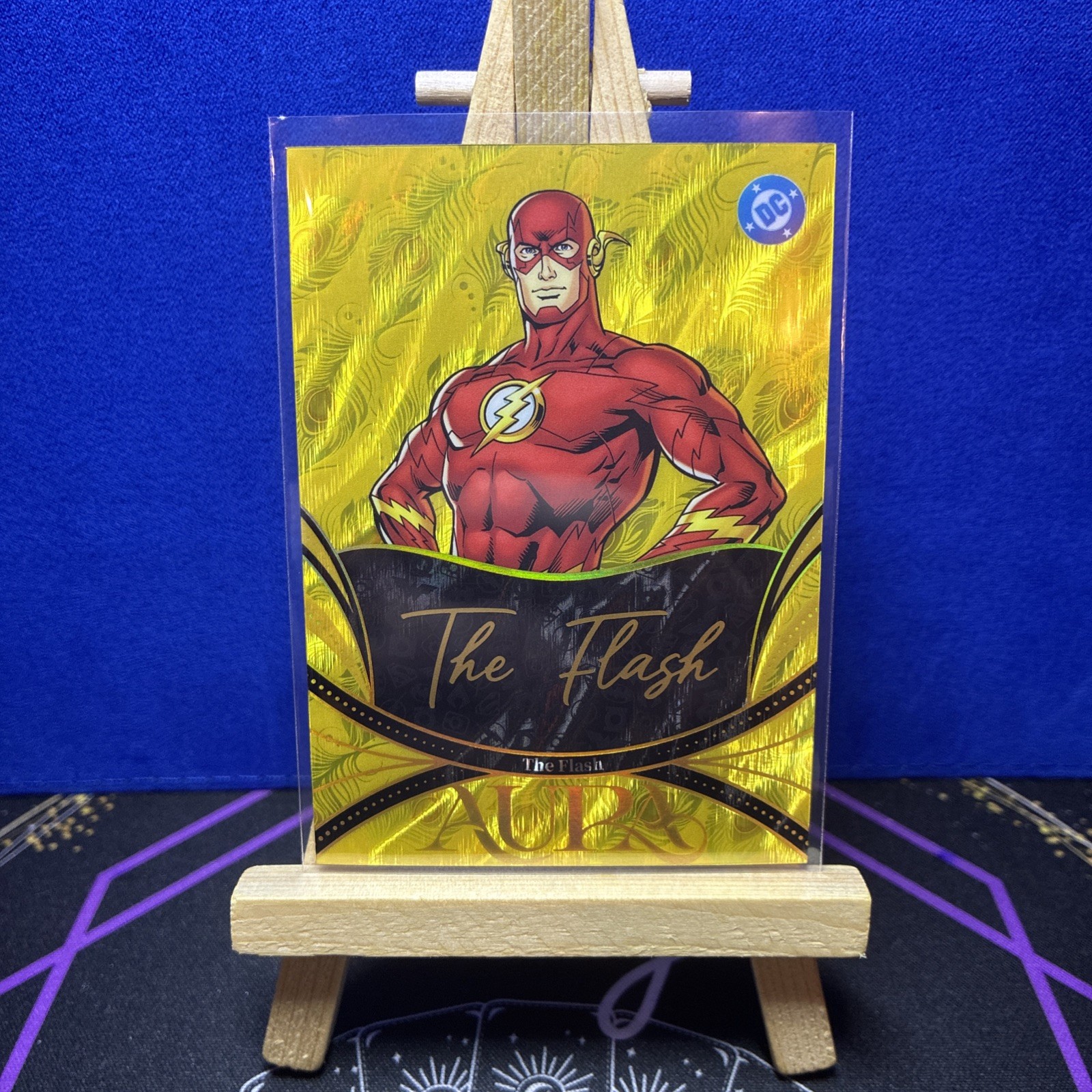 2025 Kakawow Aura DC The Flash Script Art Auto GOLD Peacock 2/10 ADC-SGP-04 SSP