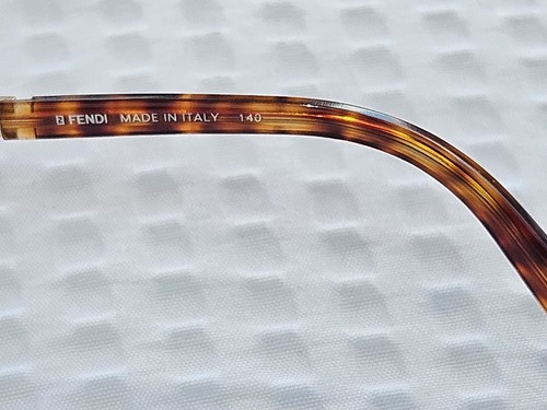 New Vintage Fendi Eyeglasses F68 Tortoise & Gold Size: 51-18-135mm Made in Italy - Picture 13 of 21
