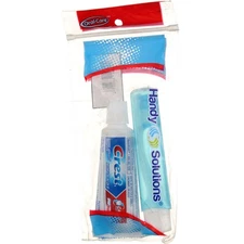 4 Pack Crest Cavity Protection Compact Toothbrush & Toothpaste Kit
