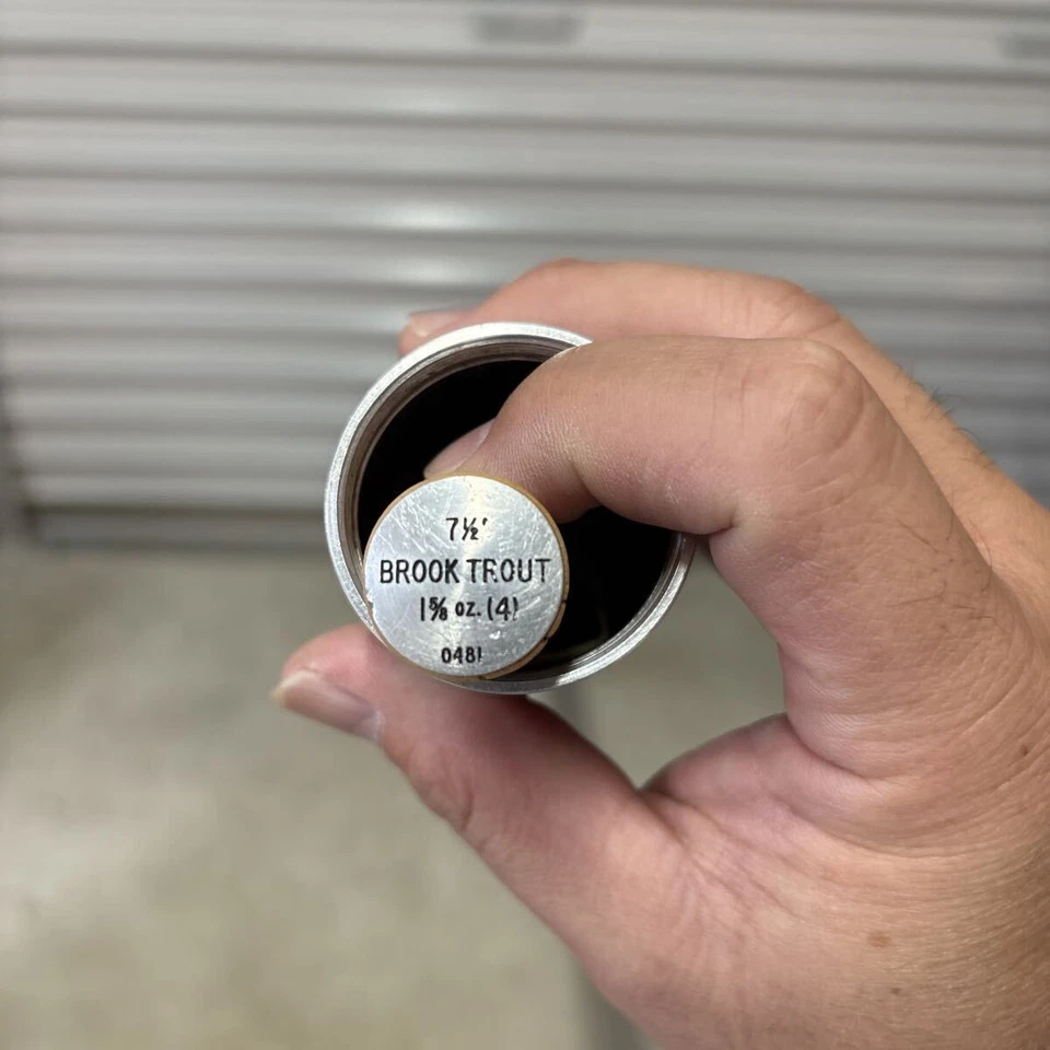 Varilla de grafito ORVIS Brook Trout 7 1/2 pies #4 con etiqueta de papel y estuche de aluminio Foto 2 de 4