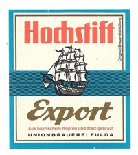 Bieretikett Union-Brauerei Fulda (HH)