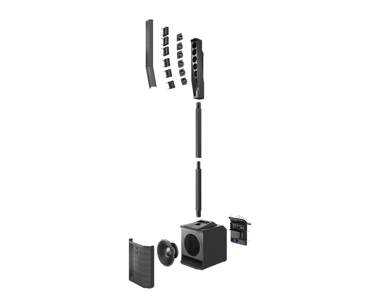 EV Electro-Voice EVOLVE 30M 1000W Portable Column Speaker System w/Onboard Mixer