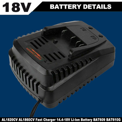 AL1820CV Fast Charger for Bosch 14.4V-18V BAT609 BAT610 BAT620 Lithium Battery