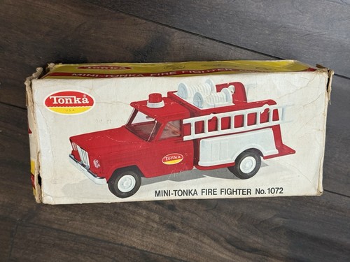 1960's MINI-TONKA JEEP FIREFIGHTER #1072 ORIGINAL WITH BOX VINTAGE - Picture 15 of 19
