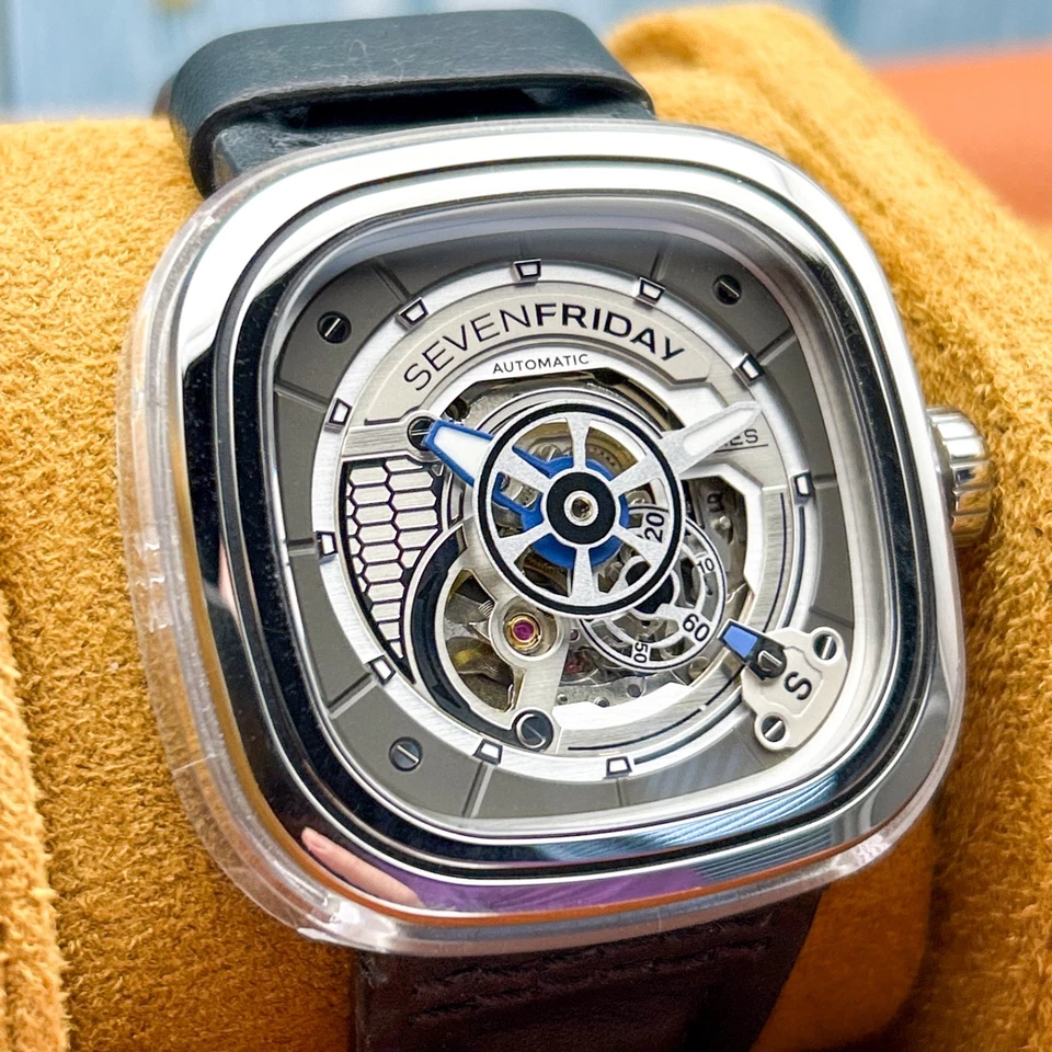 Sevenfriday S-Series automático SF-S1/01-CO78 | Pulseira de couro | Relógio masculino exclusivo - Imagem 2 de 4