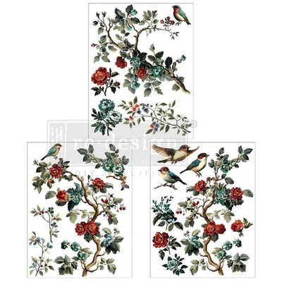 REDESIGN WITH PRIMA ReDesign Prima THE ROSY NEST Furniture Transfer 8.5x11 for Craft Deco