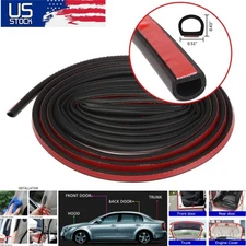 16Ft D Shaped Car Weather Stripping Rubber Door Seal Strip for Door Frame/Window