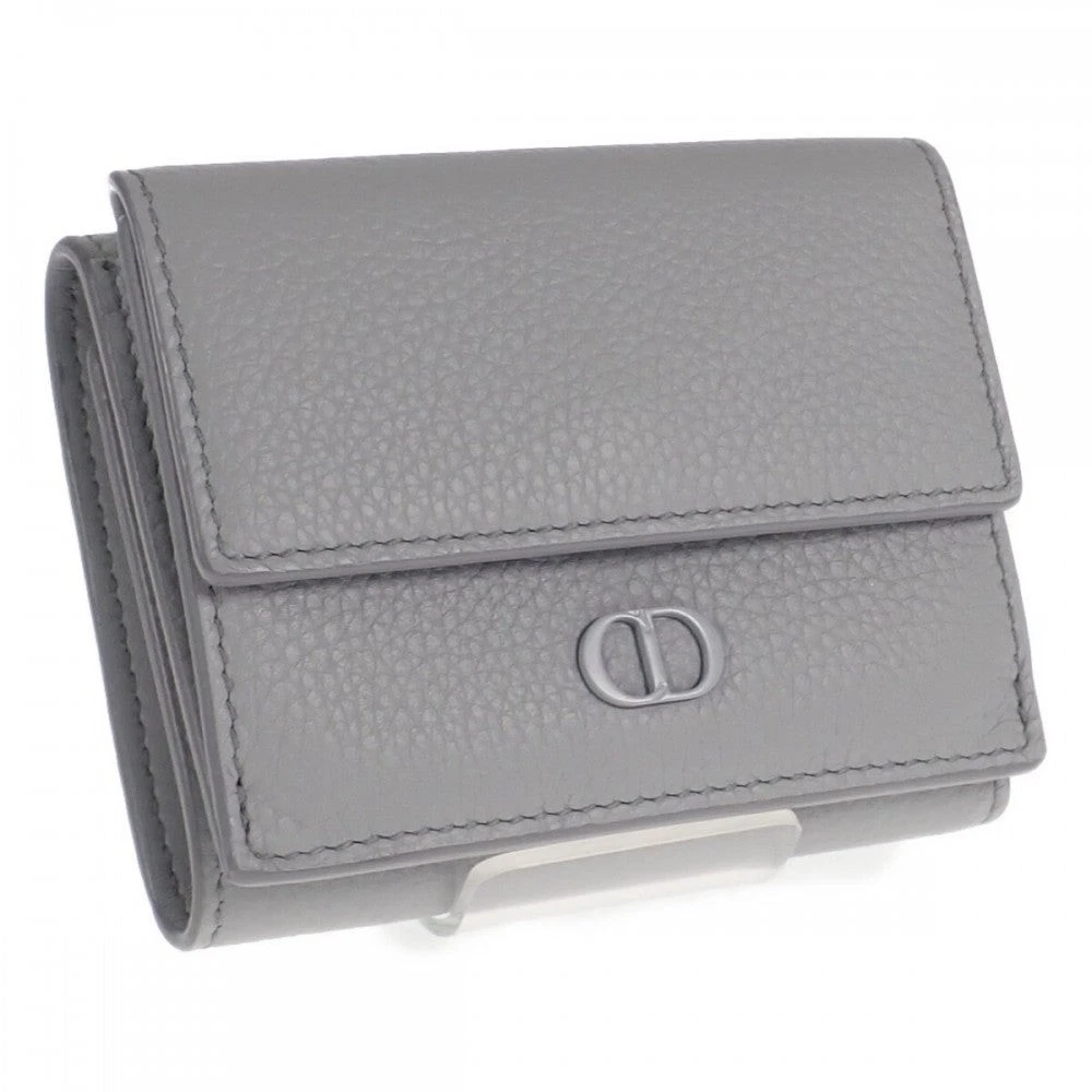 Portefeuille Christian Dior tout gris clair femme occasion