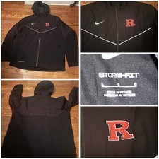 rutgers scarlet knights Team Issued Nike  Storm Fit Jacket Football Basketball L