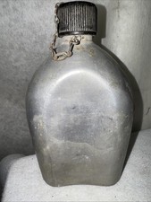WW2 Aluminum Canteen 1944 A.G.M. CO WWII Military US Army Water Bottle Marine