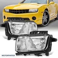 Pair Halogen Headlight For 2010 2011 2012 2013 Chevy Camaro Halogen Left Right