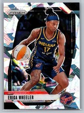 Erica Wheeler 2024 Panini Prizm WNBA #61 Ice Prizms Indiana Fever