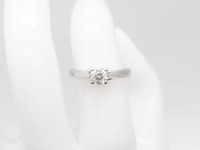 $3500 THE ZALES .48ct VS G Octillion Cut Natural Diamond Platinum Wedding Ring