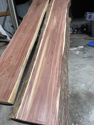 Red Cedar Sawn Wood Slab, For Projects 1-1/2inch Thick X 7 long X 8inch Wide