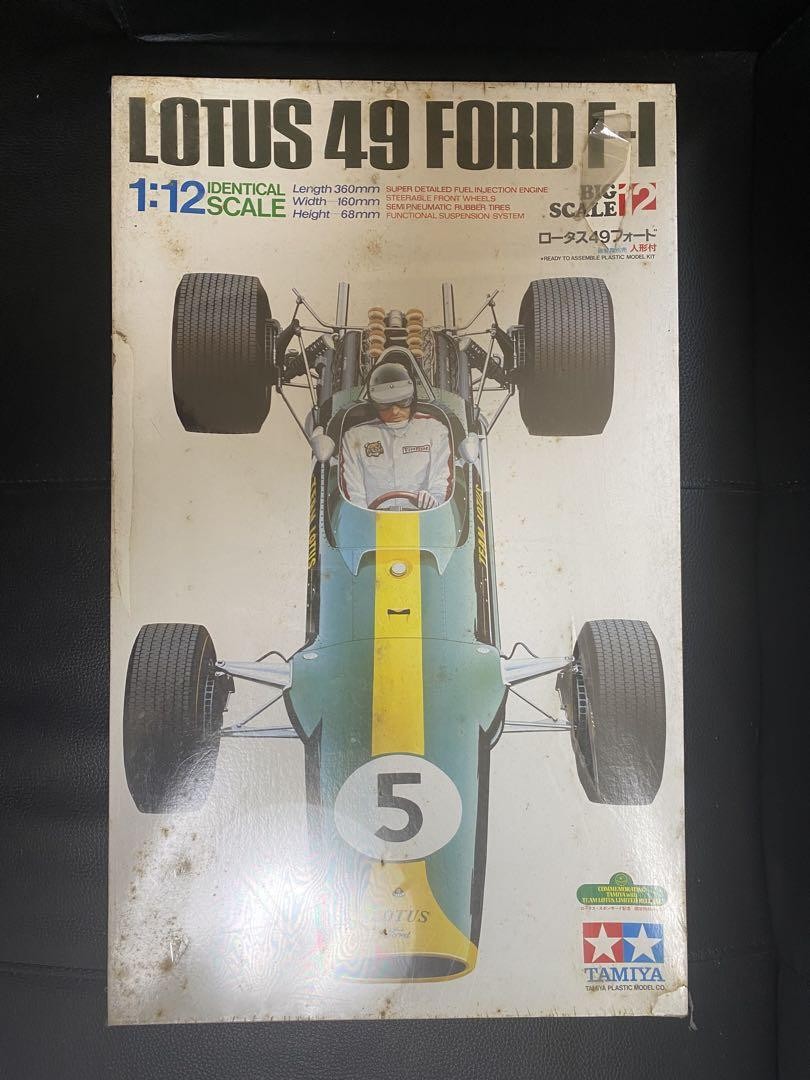 TAMIYA LOTUS 49 FORD F-1 1/12 未組み立て Lotus 49 Ford F-1 Tamiya 1/12 Bis Scale Series No.12 Model