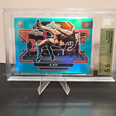 2022 Panini Prizm WWE - A-Kid #17 Teal Prizm /49 (RC)