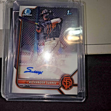 2022 1ST BOWMAN CHROME #CPA-ASR ALEXANDER SUAREZ RC AUTO - SAN FRANCISCO GIANTS